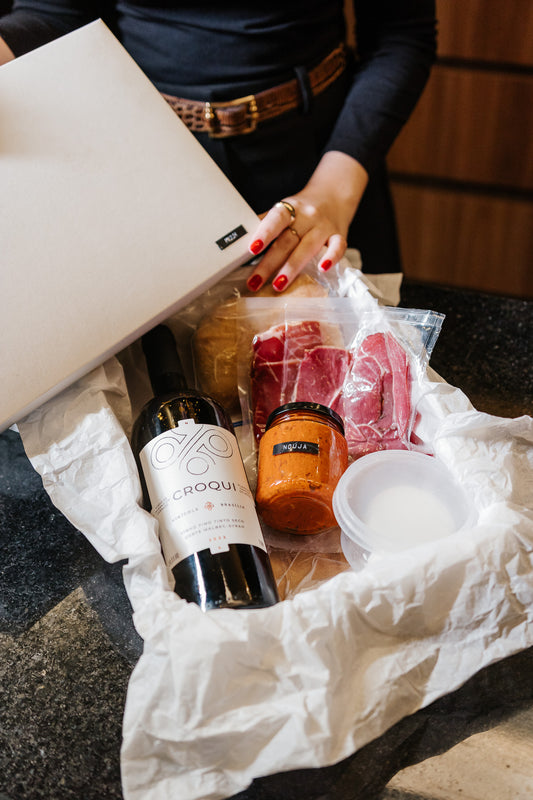 Kit de Frios e Vinhos MUUH e Parceiros